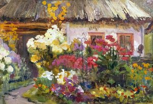 Lebendiger Cottage-Garten von Anastasiia Grygorieva
