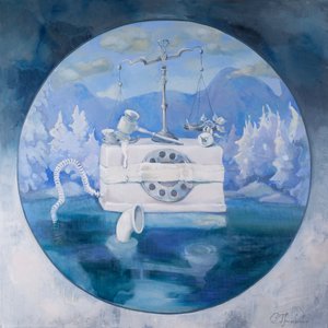 Winterliches Gleichgewicht der Gerechtigkeit von Anastasiia Grygorieva