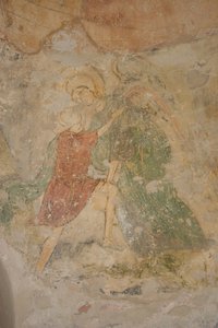 Jakob und der Engel, 12. Jahrhundert von Ancient Russian frescos