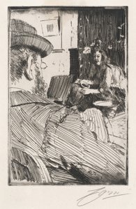 Albert Besnard und sein Modell, 1896