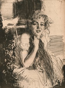 Porträt von Mlle Emma Rassmussen, 1904 von Anders Leonard Zorn