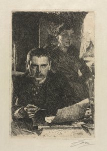 Der Künstler und seine Frau, 1890 von Anders Leonard Zorn