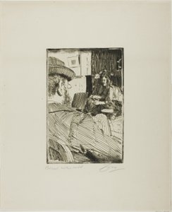 Albert Besnard und sein Modell von Anders Leonard Zorn
