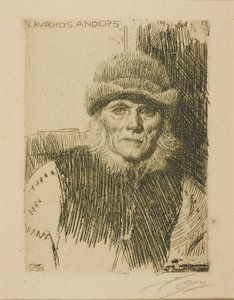 Dalekarlischer Bauer (Lavards Anders) von Anders Leonard Zorn