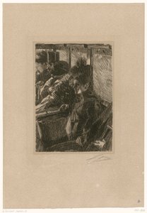 Im Omnibus von Anders Zorn