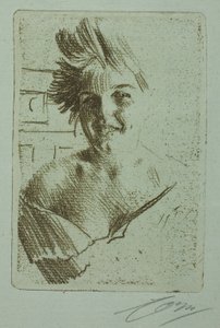 Lachendes Modell I von Anders Leonard Zorn