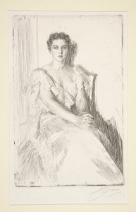 Mrs. Cleveland von Anders Leonard Zorn