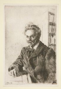 Porträt von August Strindberg