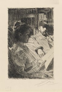Lesen. Herr und Frau Charles Deering von Anders Zorn