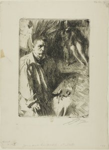 Selbstporträt mit Modell II von Anders Leonard Zorn