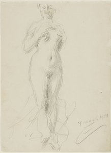 Stehender weiblicher Akt von Anders Leonard Zorn