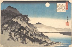 Herbstvollmond am Ishiyama-Tempel Ishiyama shugetsu, aus der Serie Acht Ansichten von..., 1834-35
