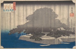 Abendregen auf der Karasaki-Kiefer