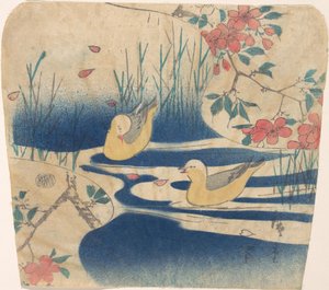 Möwen und Kirschblüten, wahrscheinlich 1850-62