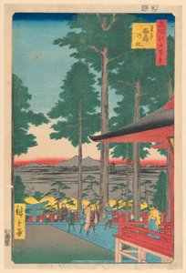 Inari-Schrein in Oji (Oji Inari no yashiro) aus der Serie Hundert berühmte Ansichten von Edo