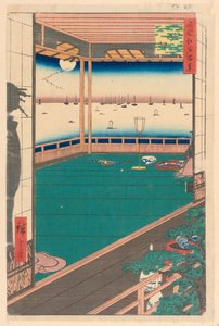 Mondkap (Tsuki-no-misaki) aus der Serie Einhundert berühmte Ansichten von Edo
