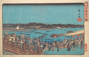 Ryogoku Hanabi no Zu, ca. 1841 von Ando Hiroshige