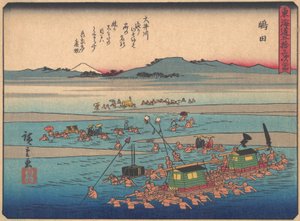 Shimada, aus der Serie Die dreiundfünfzig Stationen der Tokaido-Straße, frühes 20. Jahrhundert