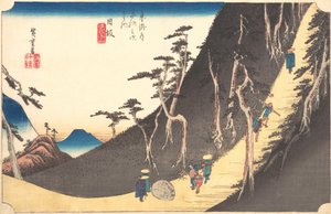 Station Sechsundzwanzig: Nissaka, Sayo no Nakayama, aus den Dreiundfünfzig Stationen, ca. 1833-34