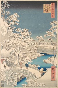 Die Taiko-Trommelbrücke und der Yuhi-Hügel in Meguro
