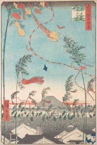 Das Tanabata-Fest, aus der Serie Einhundert berühmte Ansichten von Edo, 1857 von Ando Hiroshige