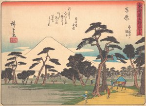 Yoshiwara, aus der Serie Die dreiundfünfzig Stationen der Tokaido-Straße, frühes 20. Jahrhundert