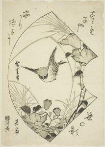 Herbstblume und Spatz, um 1835