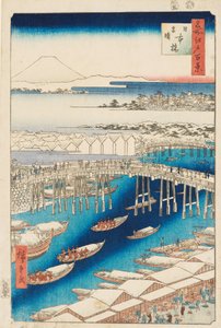 Aufklaren nach Schnee an der Nihonbashi-Brücke von Ando or Utagawa Hiroshige