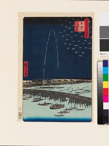 Feuerwerk an der Ryōgoku-Brücke