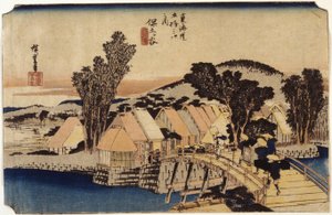 Hodogaya, Shinmachi-Brücke von Ando or Utagawa Hiroshige