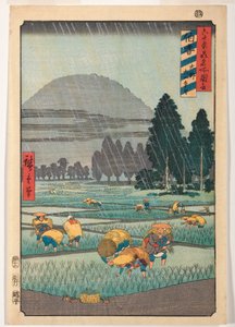 Provinz Hoki, Ono, Blick auf den Berg Daisen von Ando or Utagawa Hiroshige
