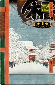 Kinryuzan-Tempel in Asakusa, aus der Serie "Hundert Ansichten berühmter Orte in Edo"