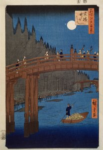 Kyoto-Brücke im Mondlicht, aus der Serie 