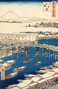 Nihonbashi, Aufklarung nach dem Schnee von Utagawa Hiroshige von Ando or Utagawa Hiroshige