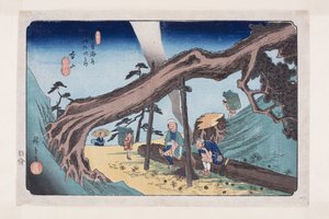 Nr. 33, Motoyama von Ando or Utagawa Hiroshige