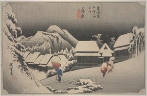 Schnee bei Nacht
