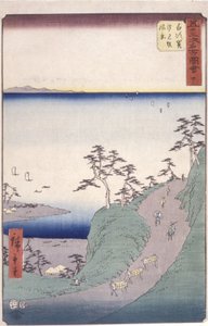 Station 33, Shirasuga; Kyoka Tokaido Serie von Ando or Utagawa Hiroshige