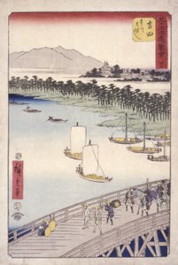 Station 35, Yoshida; Kyoka Tokaido Serie von Ando or Utagawa Hiroshige