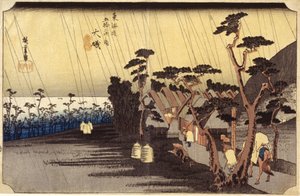 Station 9, Oiso von Ando or Utagawa Hiroshige