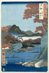 Tatsuta-Fluss, Provinz Yamato von Ando or Utagawa Hiroshige