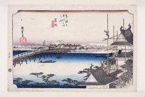 Yoshida: Die Toyokawa-Flussbrücke