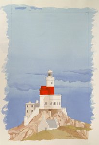 Der Skerries-Leuchtturm, Anglesey, Wales