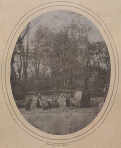 Dorfszene Südfrankreich, ca. 1853 von Andre Adolphe Eugene Disderi