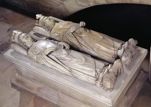 Efigien von Philippe VI (1293-1350) de Valois und Jean II (1319-64) Le Bon von Andre Beauneveu