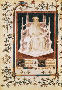 Der Prophet Jesaja, Miniatur aus dem Psalter von Andre Beauneveu