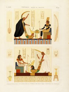 Theben, Byban el Molouk, um 1809-1812 von Andre Dutertre