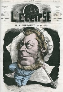 Adolphe Georges Gueroult (1810-1872), französischer Saint-Simonianischer Journalist. Titelblatt in „L