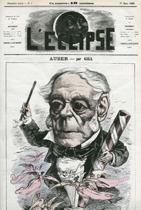 Auber Daniel-Francois-Esprit (1782-1871), französischer Musiker. Titelblatt in „L