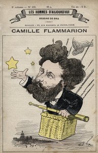 Karikatur von Camille Flammarion englischer Wissenschaftler aus 