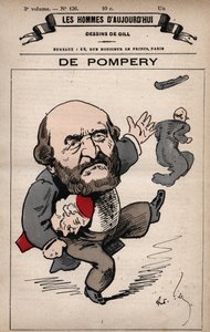 Karikatur von Edouard de Pompery (1812-1895) aus 